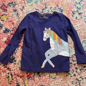 Girls Mini Boden Long Sleeve Tee